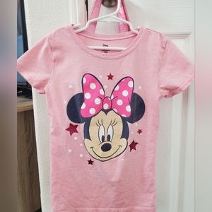 Girls pink minnie t-shirt